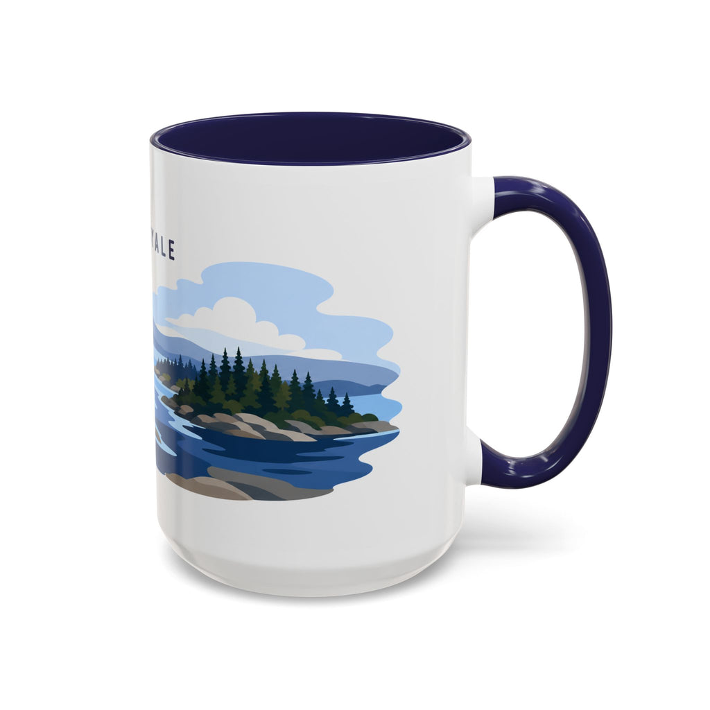 Isle Royale National Park Coffee Mug | Solid Color Block Park Souvenir | 11oz 15oz Accent Mug