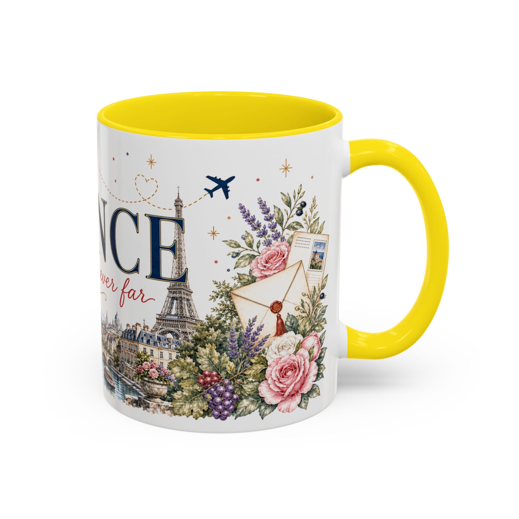 France Home Country Mug | Moving Away Gift | Long Distance Friendship | 11 oz 15 oz Accent Mug