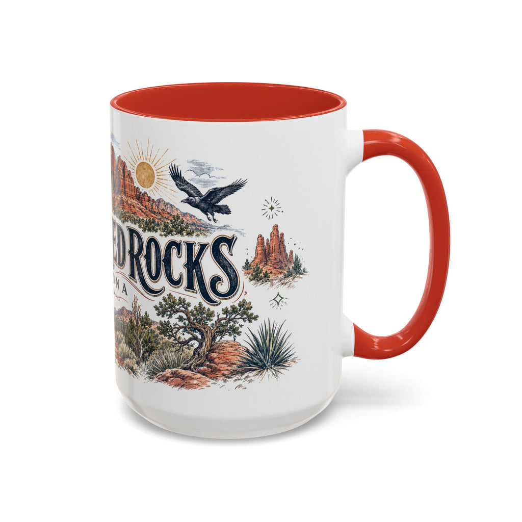 Sedona Red Rocks Mug, Arizona Travel Souvenir, Bucket List Gift, Accent Ceramic Coffee Mug 11oz 15oz