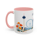 Las Vegas Coffee Mug | United States Travel Souvenir | Porcelain Decal City Gift | 11oz 15oz Accent Mug