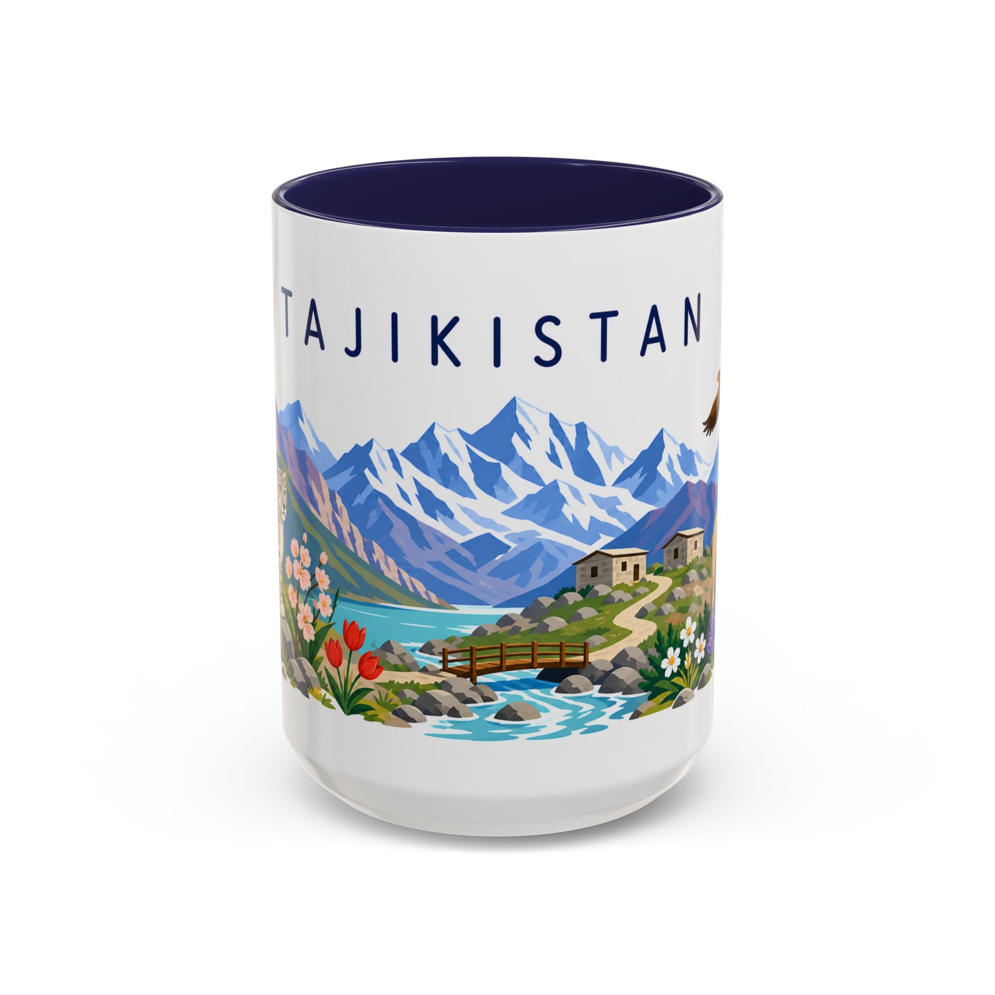 Tajikistan Coffee Mug | Travel Souvenir Accent Mug | Country Gift Ceramic Cup 11oz 15oz