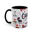 Canada Day Coffee Mug | Canadian Pride Gift | Accent Color Ceramic 11oz 15oz