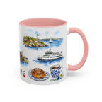 Stockholm Illustrated Travel Mug | City Souvenir Accent Coffee Mug | 11oz 15oz Ceramic Cup