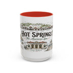 Hot Springs National Park Coffee Mug | Arkansas Thermal Spring Spa Gift | Accent Color Ceramic 11oz 15oz