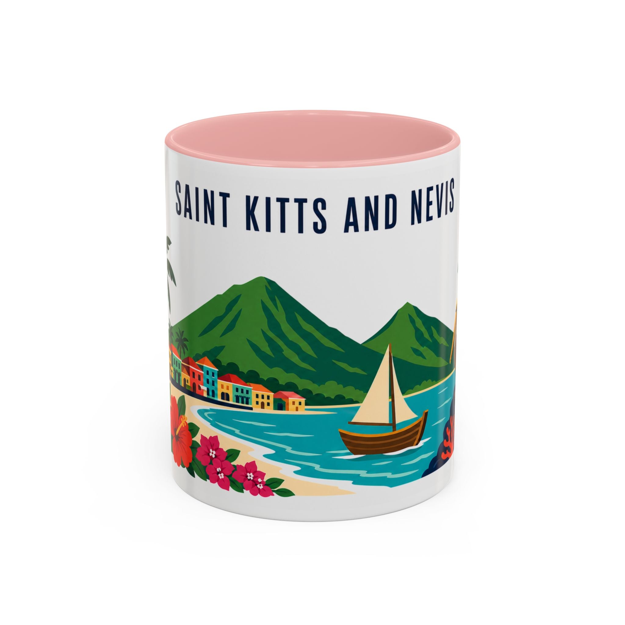 Saint Kitts and Nevis Coffee Mug | Travel Souvenir Accent Mug | Country Gift Ceramic Cup 11oz 15oz