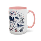O Canada True North Coffee Mug | Canadian Pride Gift | Accent Color Ceramic 11oz 15oz