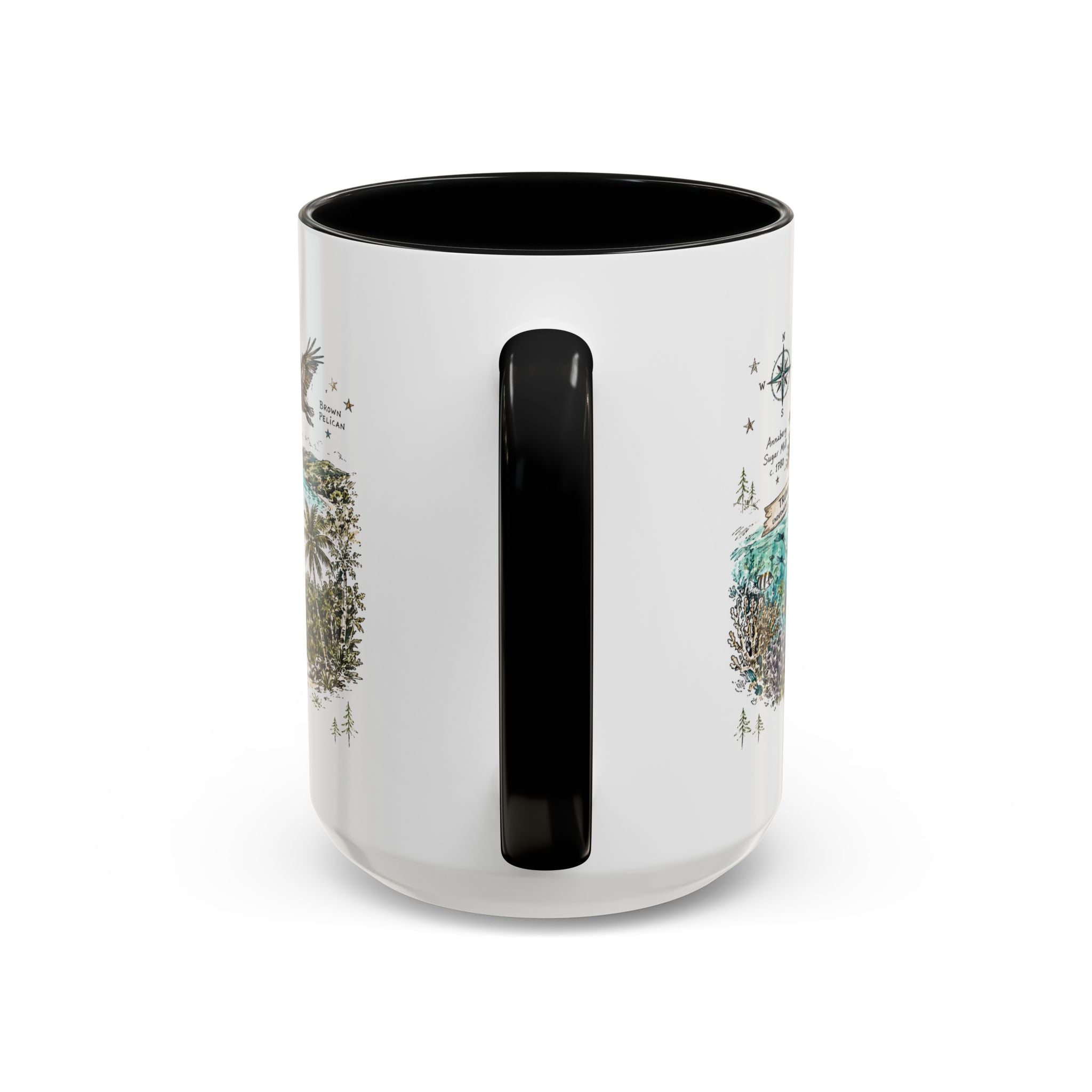 Virgin Islands National Park Coffee Mug | Caribbean Beach Snorkeling Reef Gift | Accent Color Ceramic 11oz 15oz