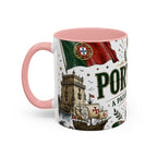 Portugal Soccer Coffee Mug | World Cup Fan Gift | Accent Color Ceramic 11oz 15oz Match Day Cup