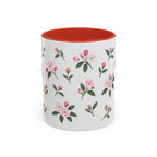 Connecticut Mountain Laurel Mug, State Flower Floral Coffee Cup, 11oz Botanical Gift