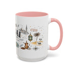 Dubai Coffee Mug | UAE Souvenir Travel Gift | Accent Color Ceramic 11oz 15oz