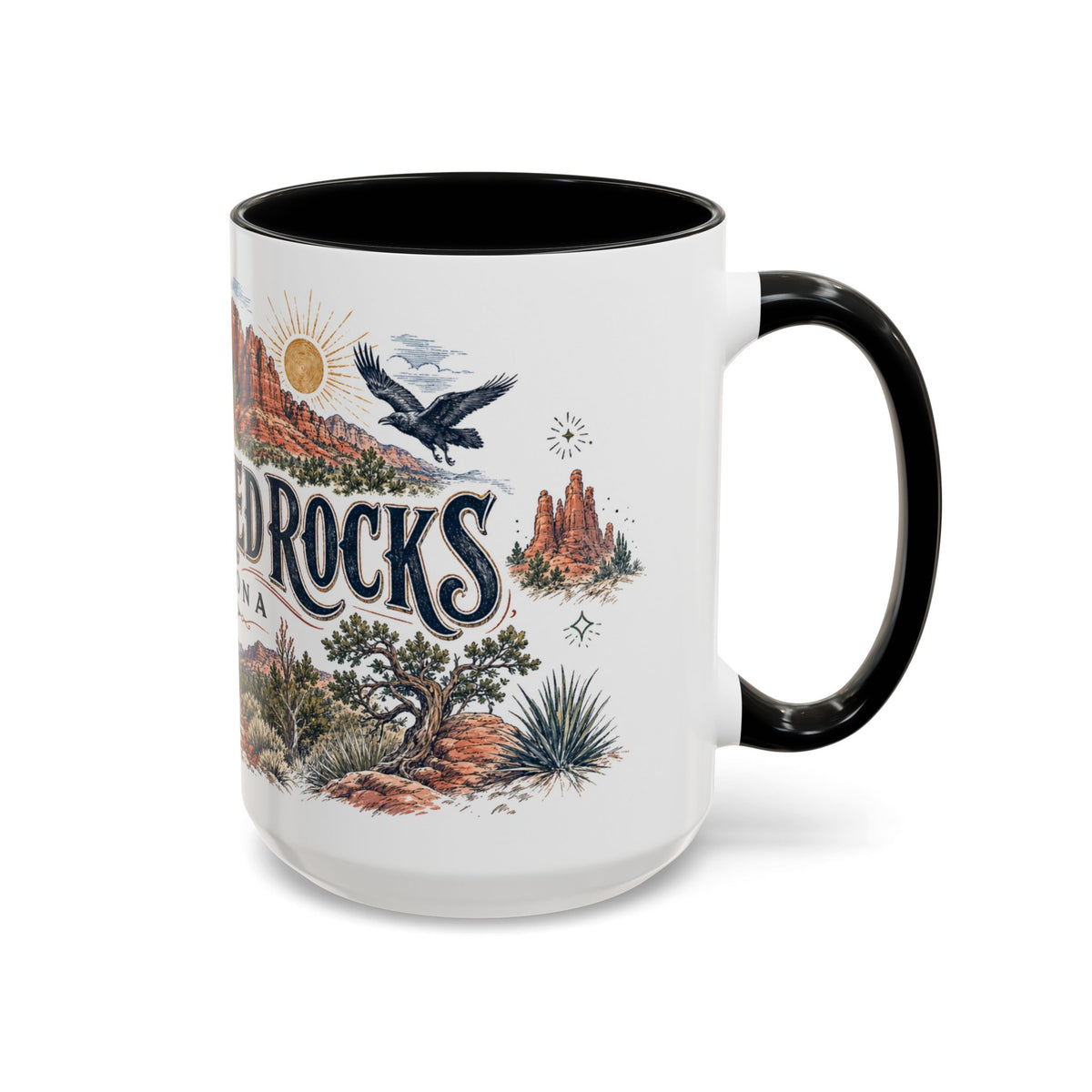 Sedona Red Rocks Mug, Arizona Travel Souvenir, Bucket List Gift, Accent Ceramic Coffee Mug 11oz 15oz