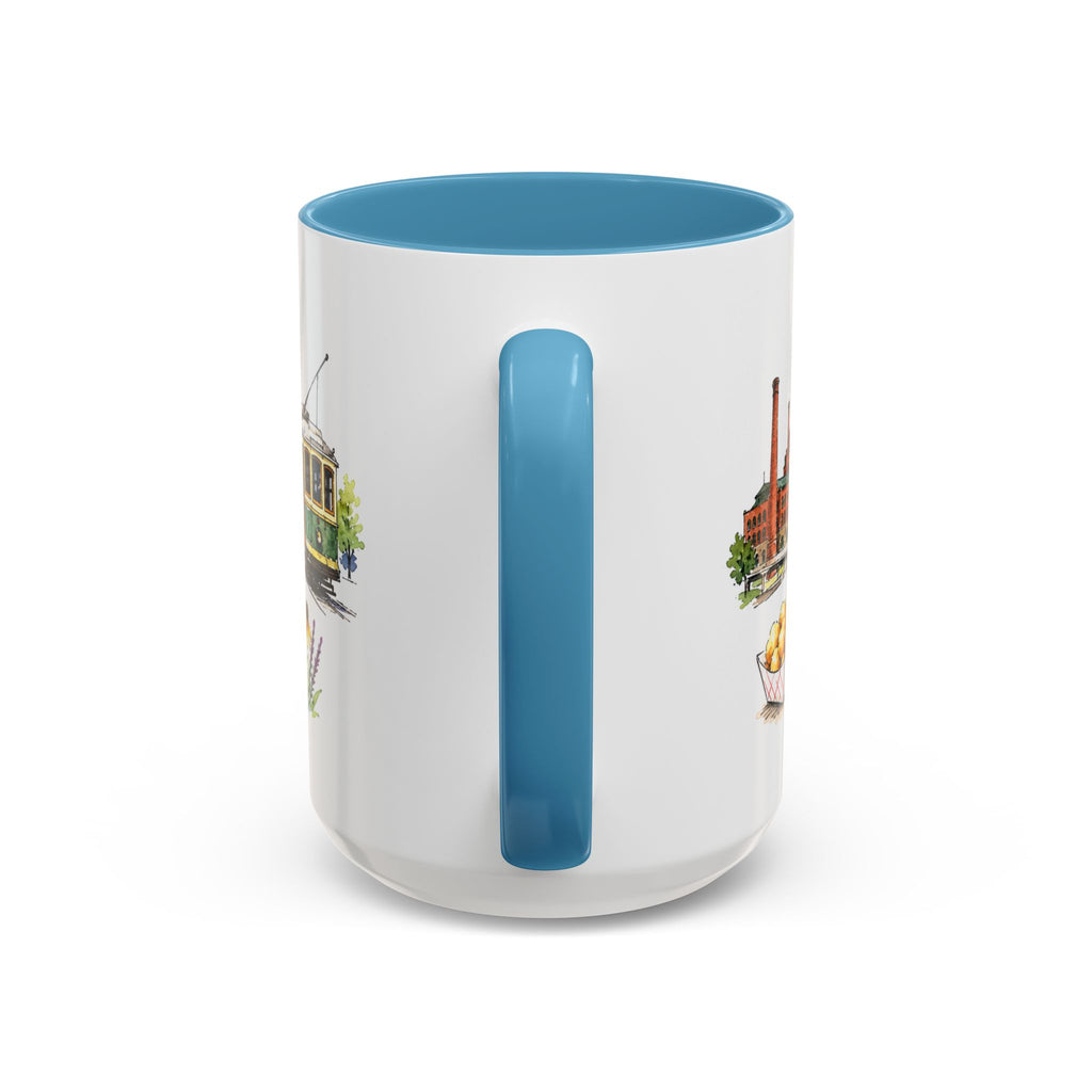 Milwaukee Illustrated Travel Mug | City Souvenir Accent Coffee Mug | 11oz 15oz Ceramic Cup