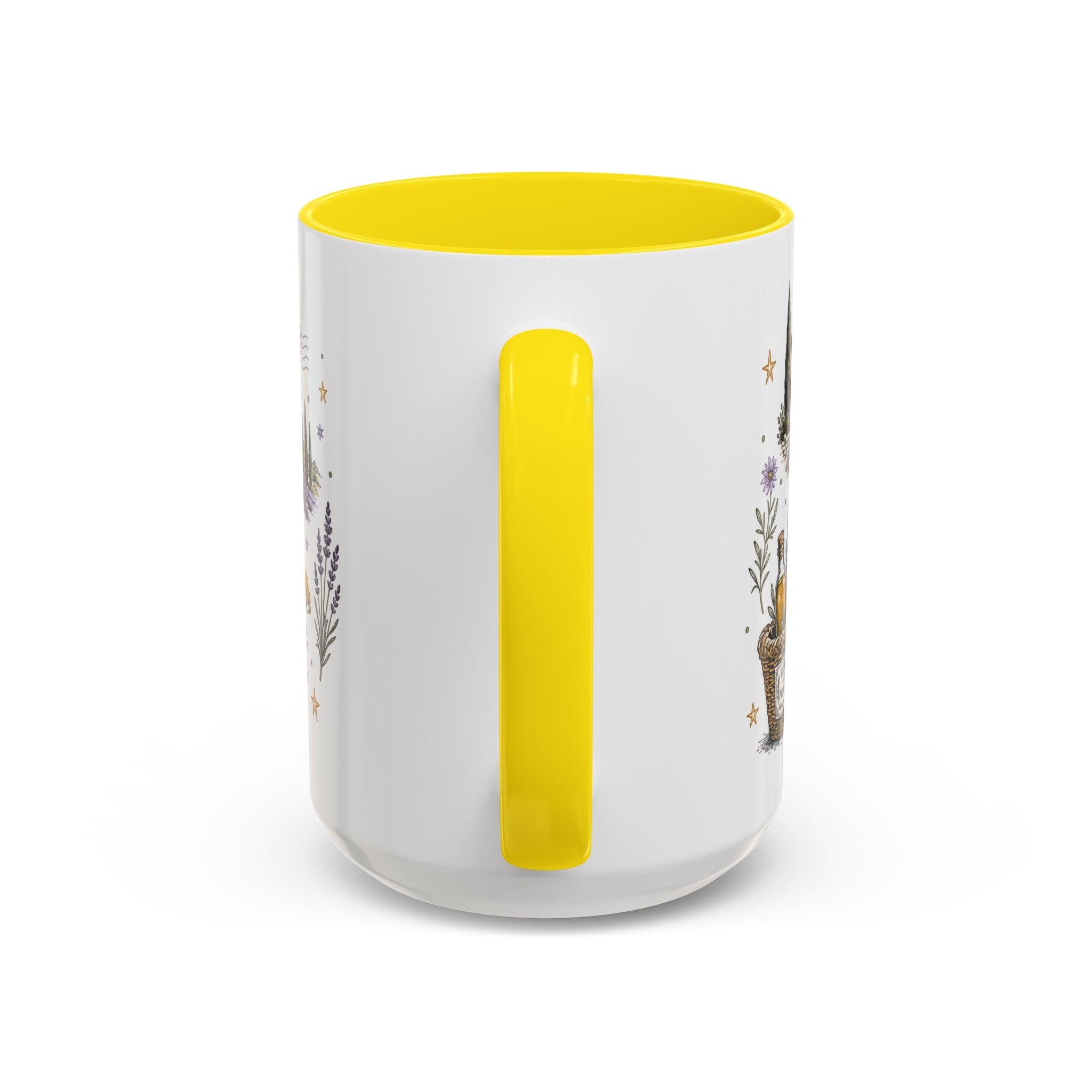 Provence Coffee Mug | Travel Destination Souvenir Gift | Accent Color Ceramic 11oz 15oz