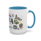 Manila Coffee Mug | Philippines Souvenir Travel Gift | Accent Color Ceramic 11oz 15oz