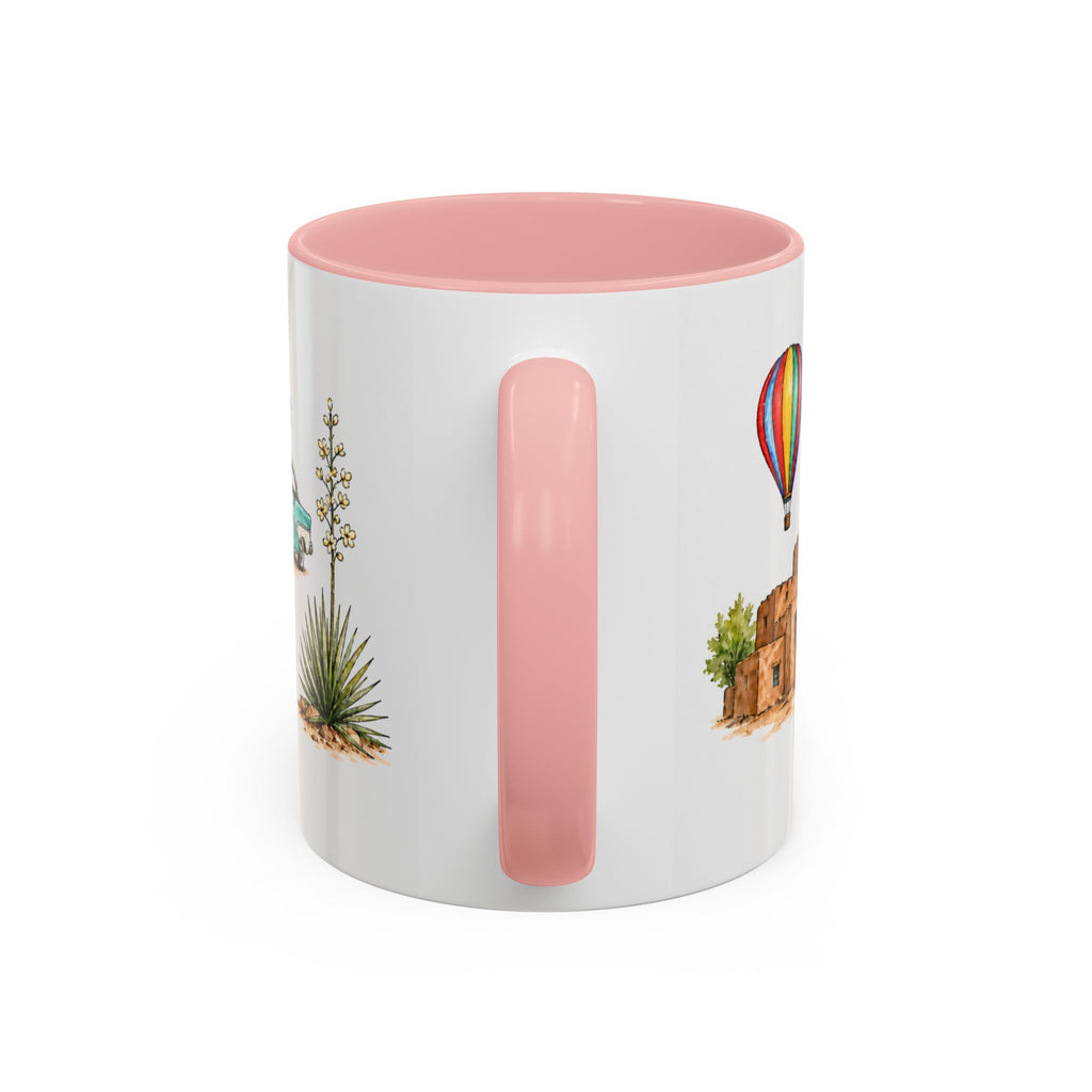 Albuquerque Illustrated Travel Mug | City Souvenir Accent Coffee Mug | 11oz 15oz Ceramic Cup