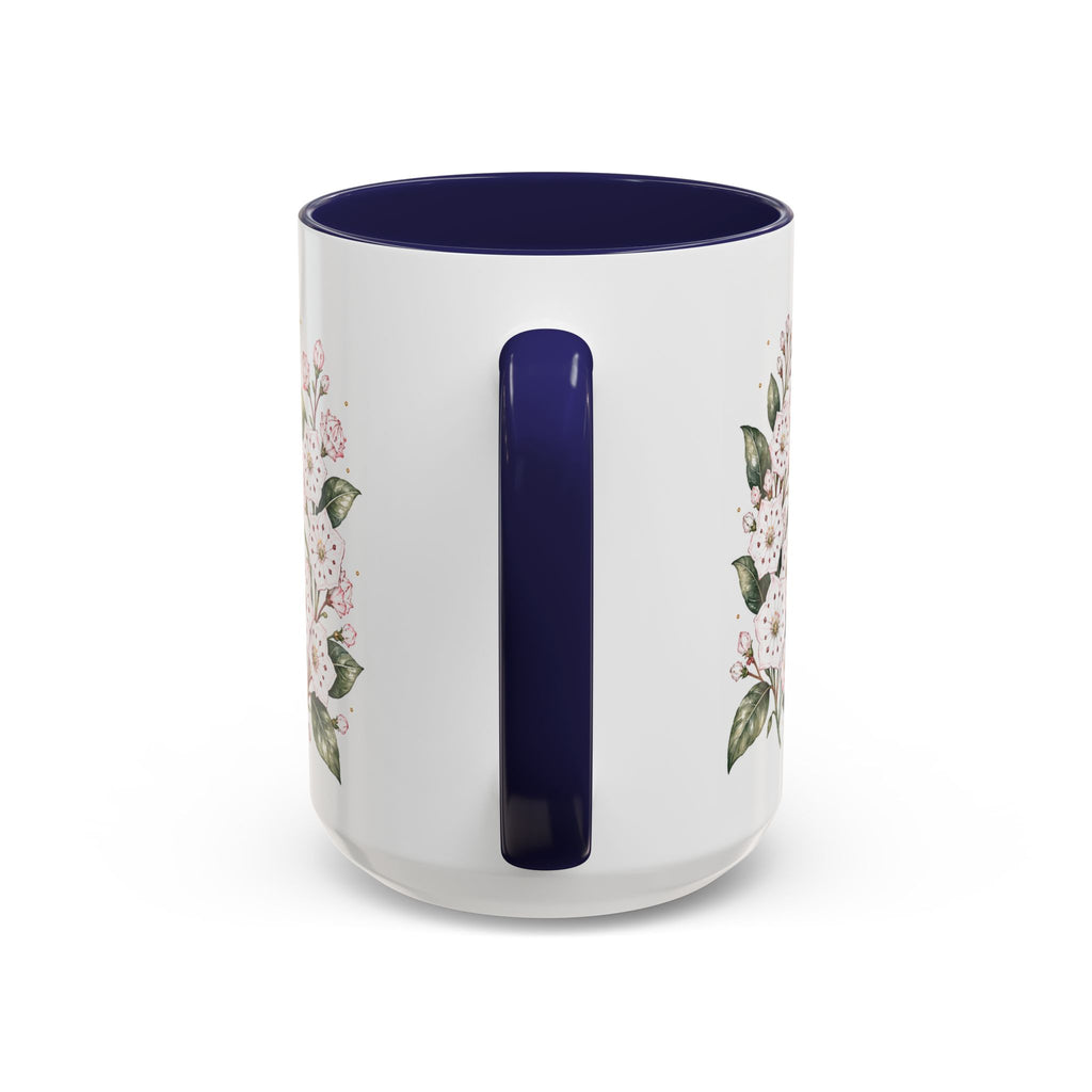 Connecticut State Map Mug | Botanical Accent Coffee Cup (11oz 15oz)