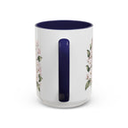 Connecticut State Map Mug | Botanical Accent Coffee Cup (11oz 15oz)