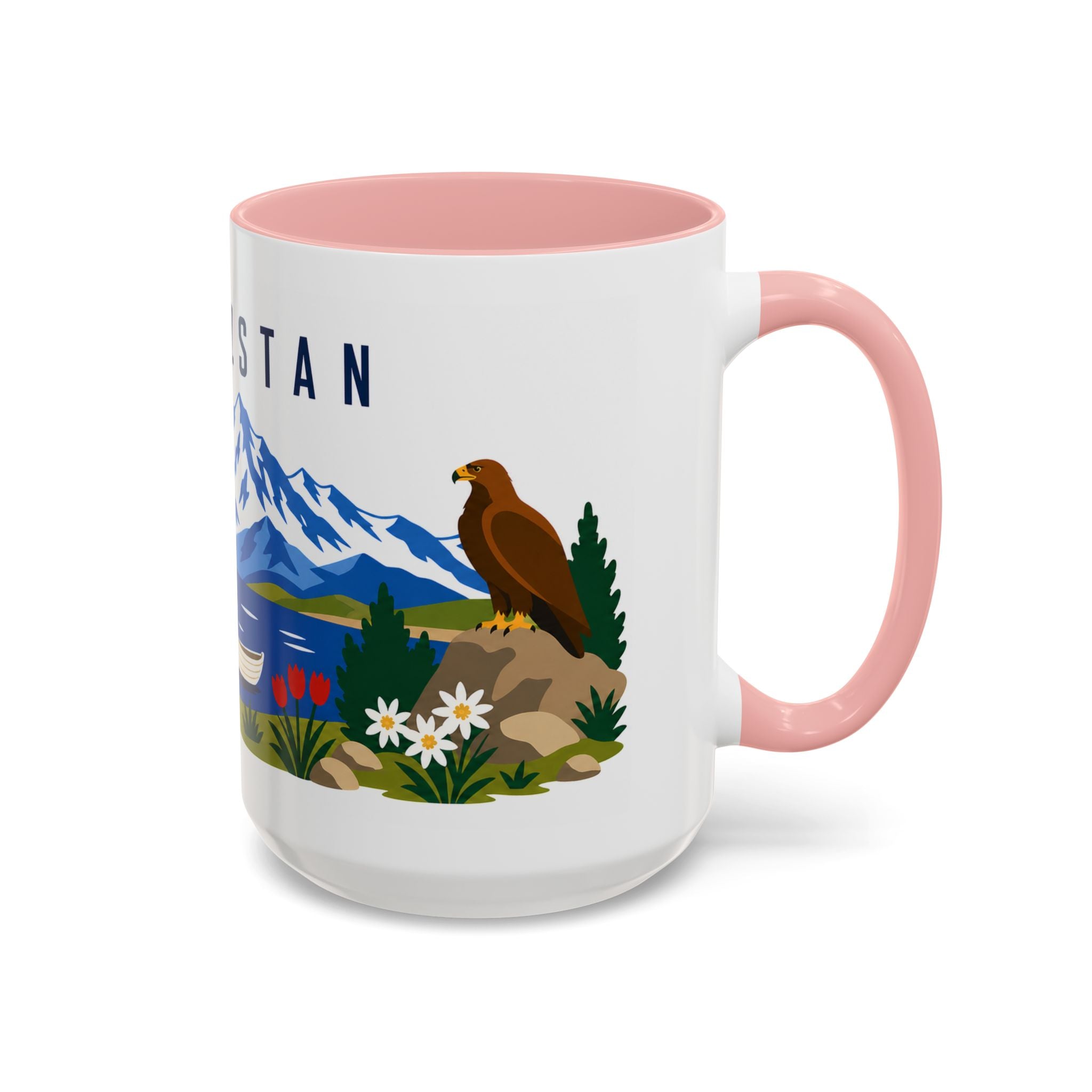 Kyrgyzstan Coffee Mug | Travel Souvenir Accent Mug | Country Gift Ceramic Cup 11oz 15oz