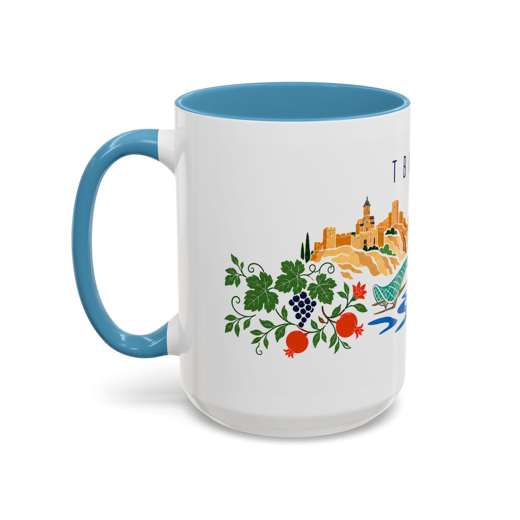 Tbilisi Coffee Mug | Georgia Travel Souvenir | Porcelain Decal City Gift | 11oz 15oz Accent Mug
