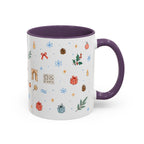 Dhaka Christmas Mug | Watercolor Travel Souvenir | Holiday Gift | Accent Ceramic Coffee Cup 11oz 15oz