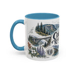 Columbia River Gorge Mug, Pacific Northwest Travel Souvenir, Bucket List Gift, Accent Ceramic Coffee Mug 11oz 15oz