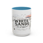 White Sands National Park Coffee Mug | New Mexico Desert Sand Dunes Gift | Accent Color Ceramic 11oz 15oz
