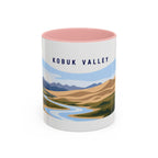 Kobuk Valley National Park Coffee Mug | Solid Color Block Park Souvenir | 11oz 15oz Accent Mug