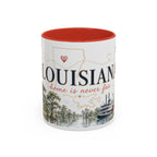 Louisiana Home State Mug | Moving Away Gift | Long Distance Friendship Coffee Cup | 11oz 15oz Accent Mug