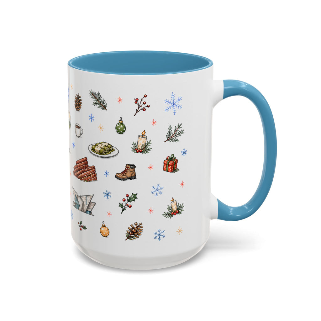 Denver Christmas Mug | Watercolor City Souvenir, Holiday Travel Gift (11oz/15oz)