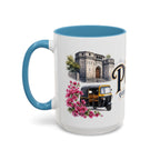 Pune Coffee Mug | India Travel Souvenir | Vintage Illustrated City Gift | 11 oz 15 oz Accent Mug