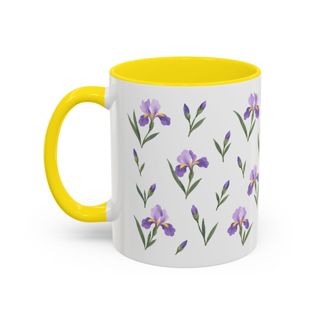 Tennessee Iris Mug, State Flower Floral Coffee Cup, 11oz Botanical Gift