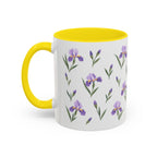 Tennessee Iris Mug, State Flower Floral Coffee Cup, 11oz Botanical Gift