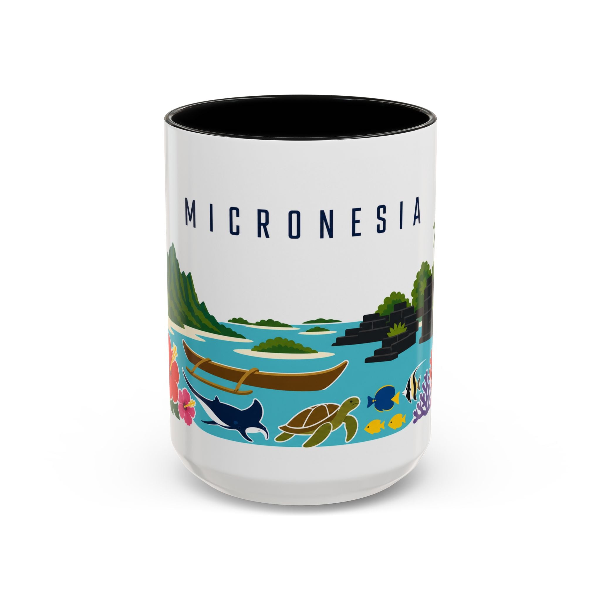 Micronesia Coffee Mug | Travel Souvenir Accent Mug | Country Gift Ceramic Cup 11oz 15oz