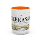 Nebraska State Mug | Moving Away, Long Distance Friendship Gift | Botanical Landscape Accent Mug