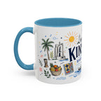 Kinshasa Coffee Mug | DR Congo Souvenir Travel Gift | Accent Color Ceramic 11oz 15oz