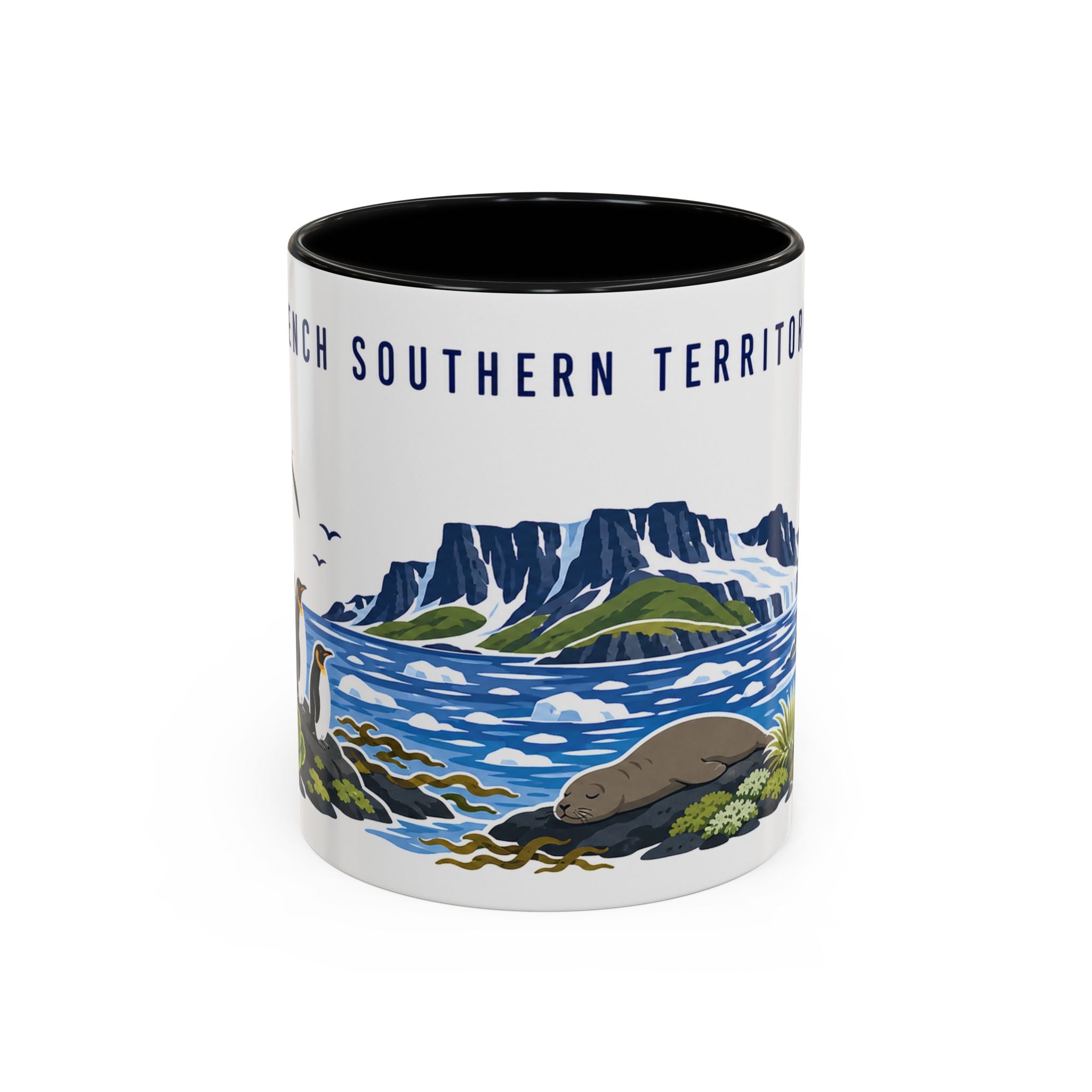 French Southern Territories Coffee Mug | Travel Souvenir Accent Mug | Country Gift Ceramic Cup 11oz 15oz