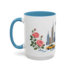 New York Coffee Mug | United States Travel Souvenir | Porcelain Decal City Gift | 11oz 15oz Accent Mug