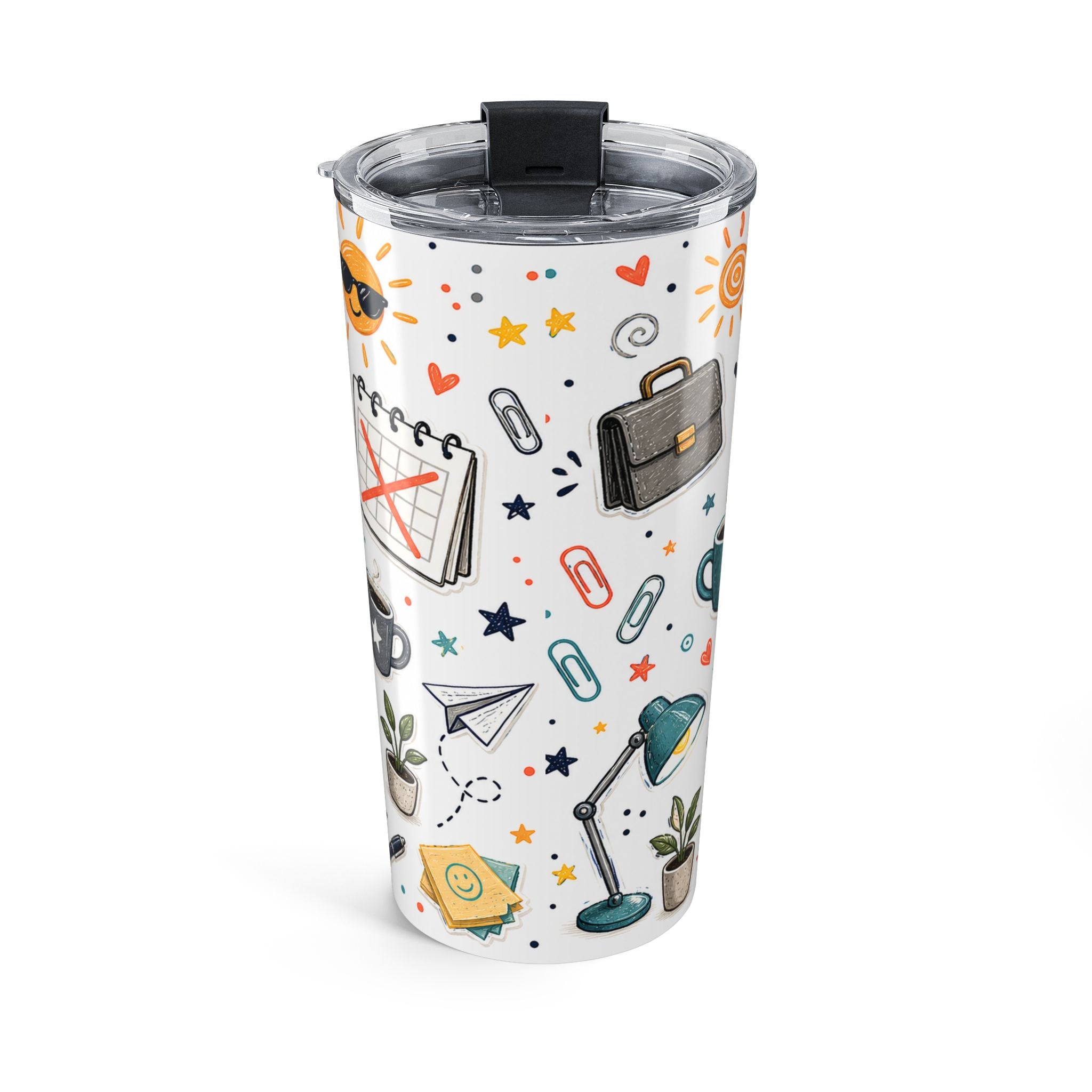 Officially Off The Clock 20oz Tumbler | Funny Retirement Gift | Insulated Stainless Steel Travel Cup