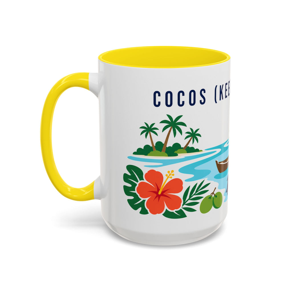 Cocos (Keeling) Islands Coffee Mug | Travel Souvenir Accent Mug | Country Gift Ceramic Cup 11oz 15oz