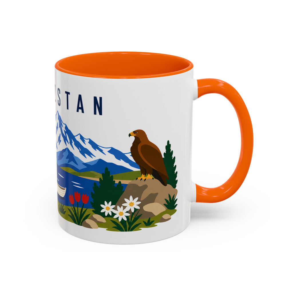 Kyrgyzstan Coffee Mug | Travel Souvenir Accent Mug | Country Gift Ceramic Cup 11oz 15oz