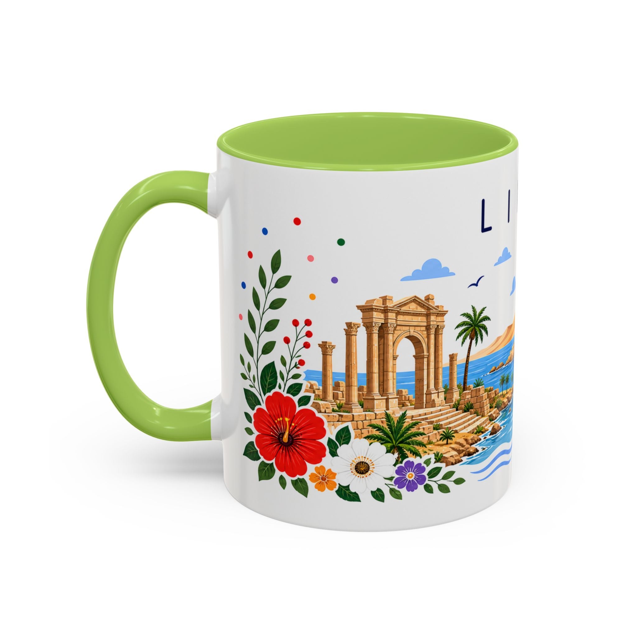 Libya Coffee Mug | Travel Souvenir Accent Mug | Place Gift Ceramic Cup 11oz 15oz