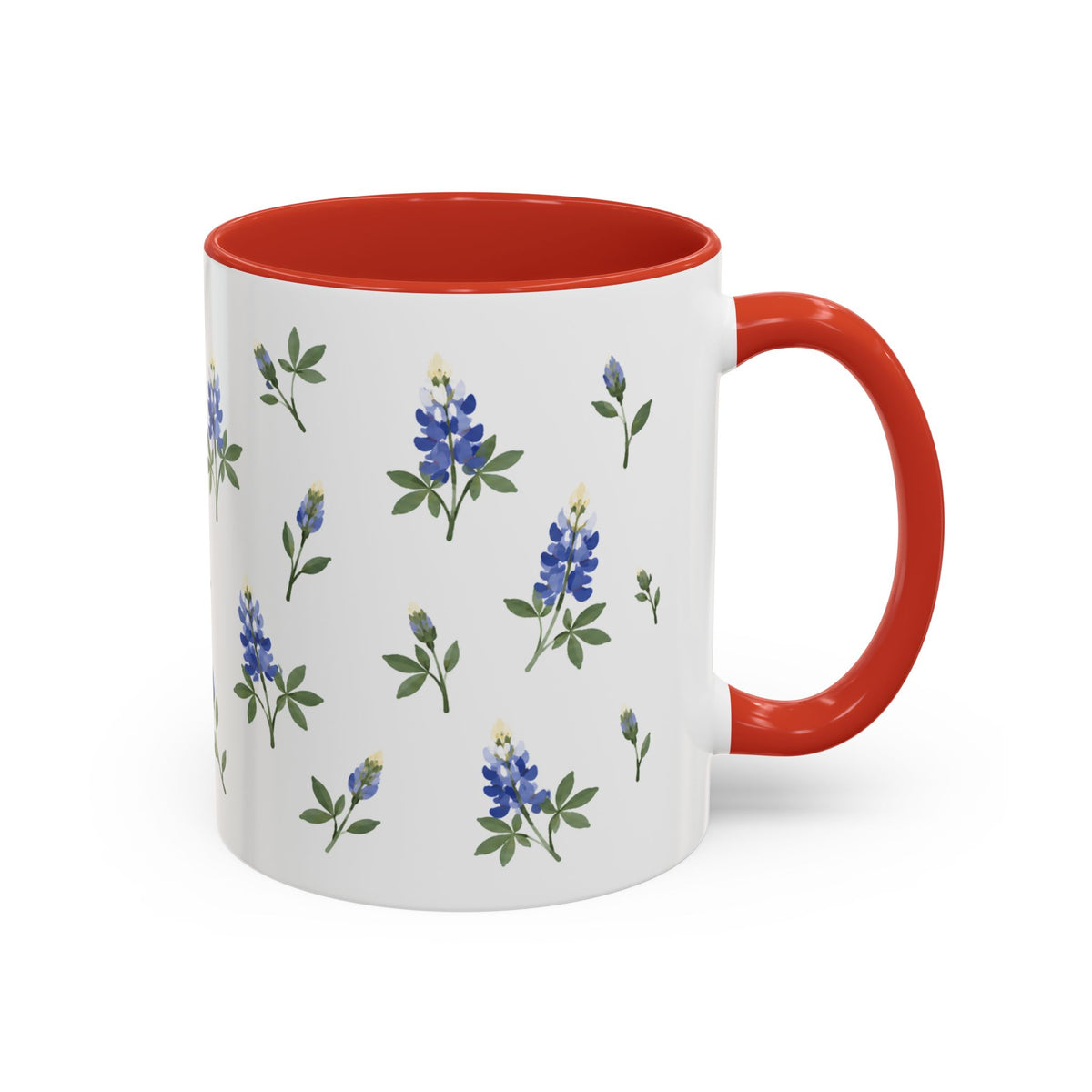 Texas Bluebonnet Mug, State Flower Floral Coffee Cup, 11oz Botanical Gift