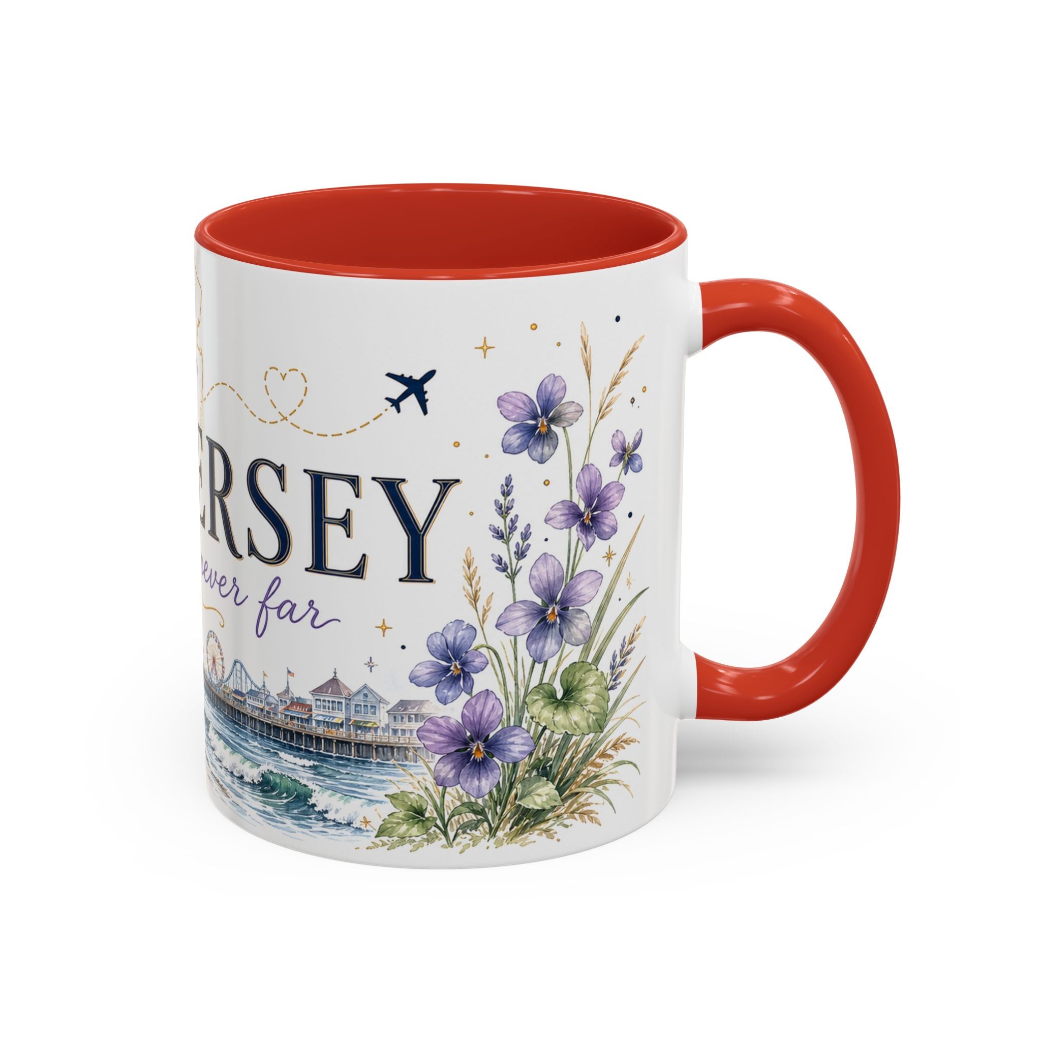 New Jersey Home State Mug | Moving Away Gift | Long Distance Friendship Coffee Cup | 11oz 15oz Accent Mug