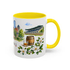 Lexington Illustrated Travel Mug | City Souvenir Accent Coffee Mug | 11oz 15oz Ceramic Cup