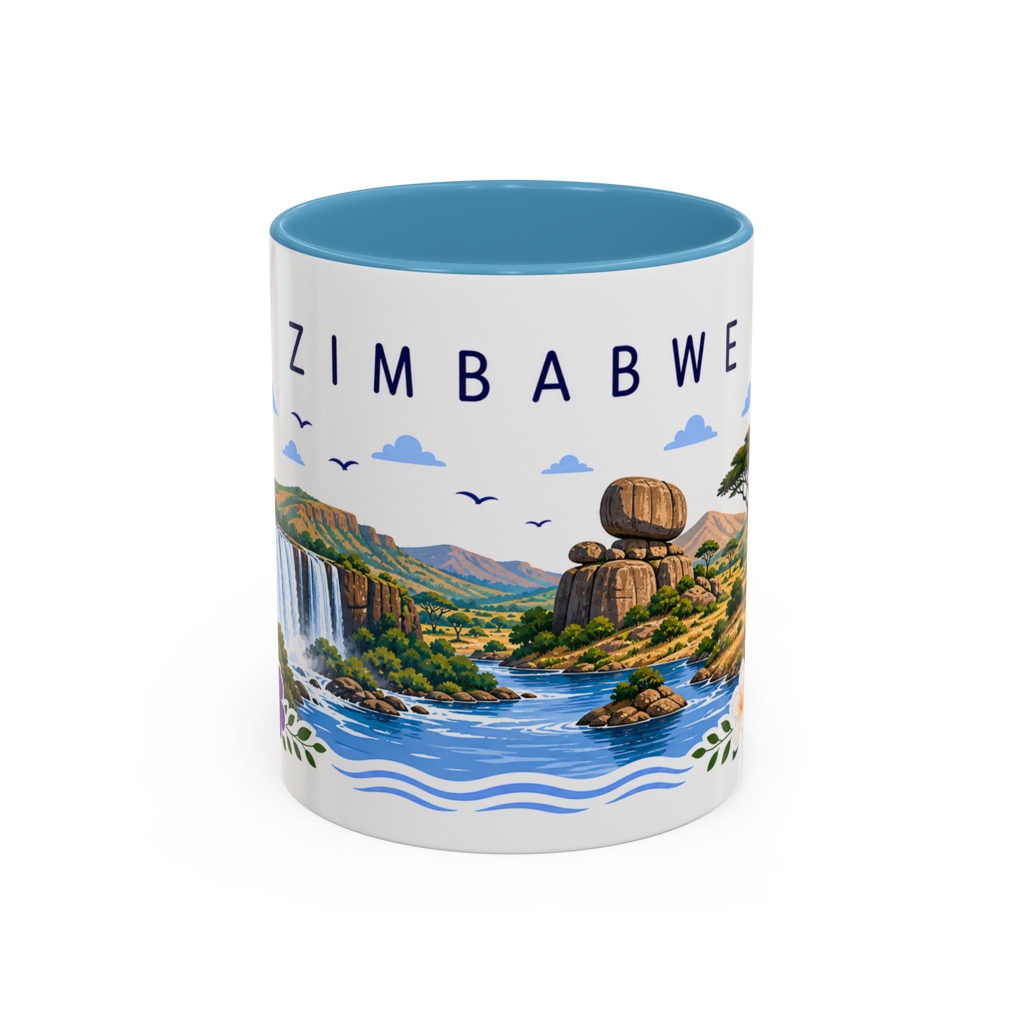 Zimbabwe Coffee Mug | Travel Souvenir Accent Mug | Place Gift Ceramic Cup 11oz 15oz