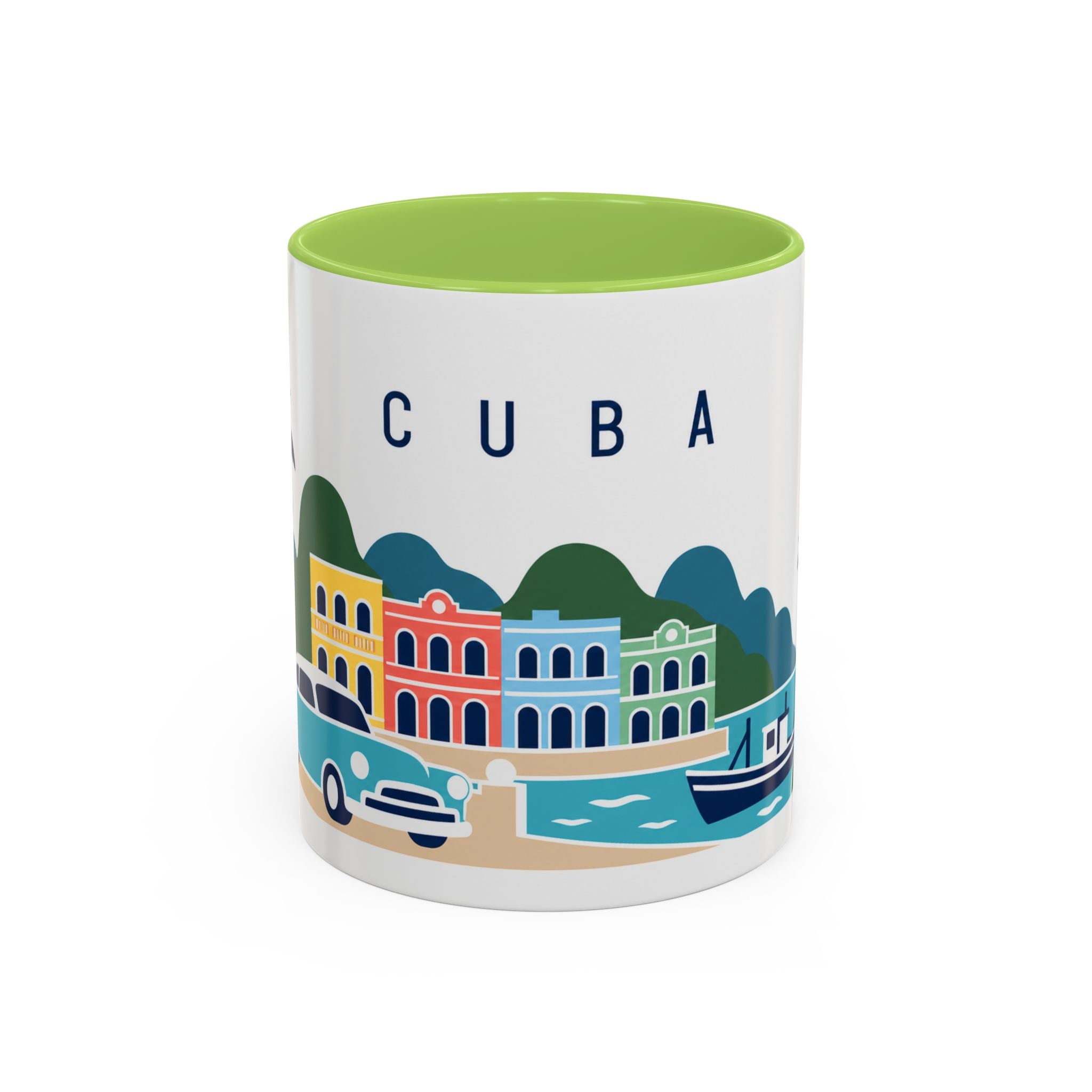 Cuba-Inspired Coffee Mug | US Produced & Fulfilled | Travel Souvenir Accent Mug | Ceramic Cup 11oz 15oz