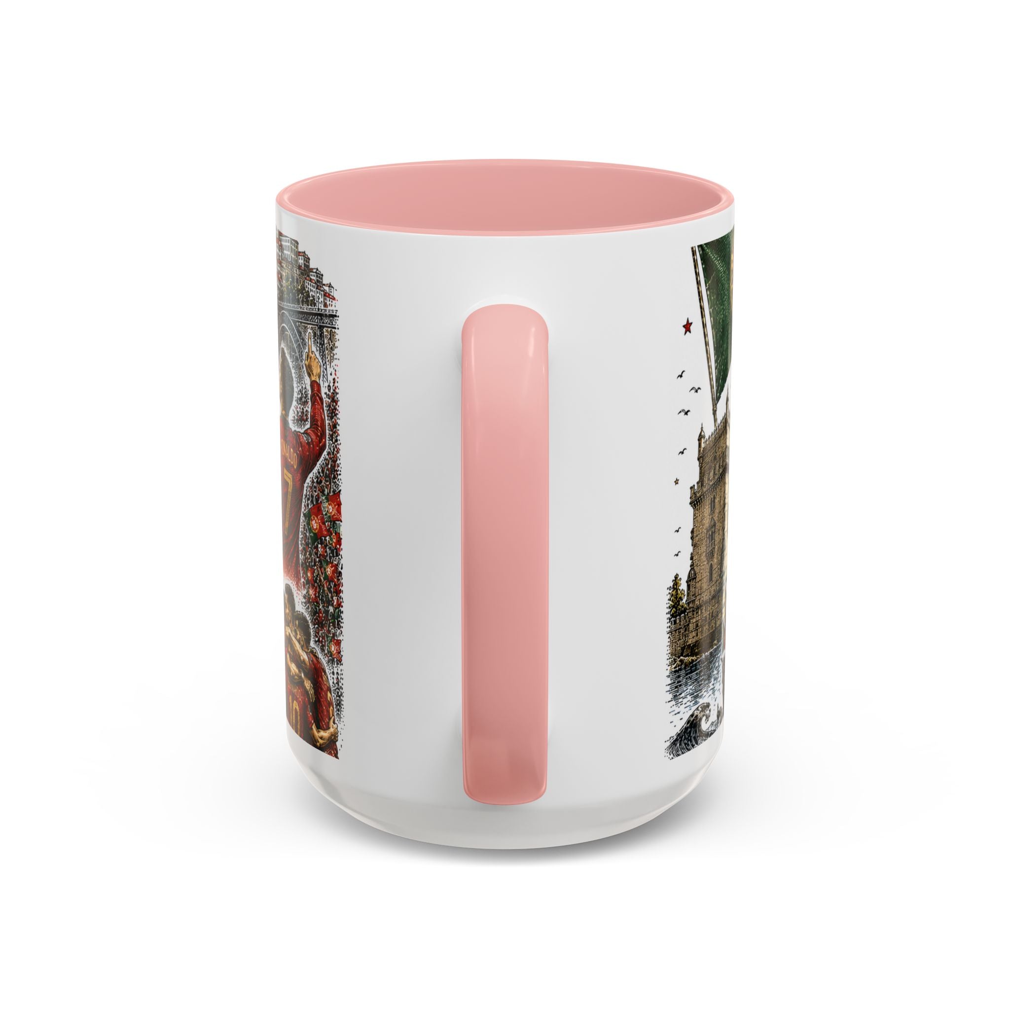 Portugal Soccer Coffee Mug | World Cup Fan Gift | Accent Color Ceramic 11oz 15oz Match Day Cup