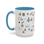 Portland Christmas Watercolor Mug | City Souvenir Coffee Cup (11oz 15oz)