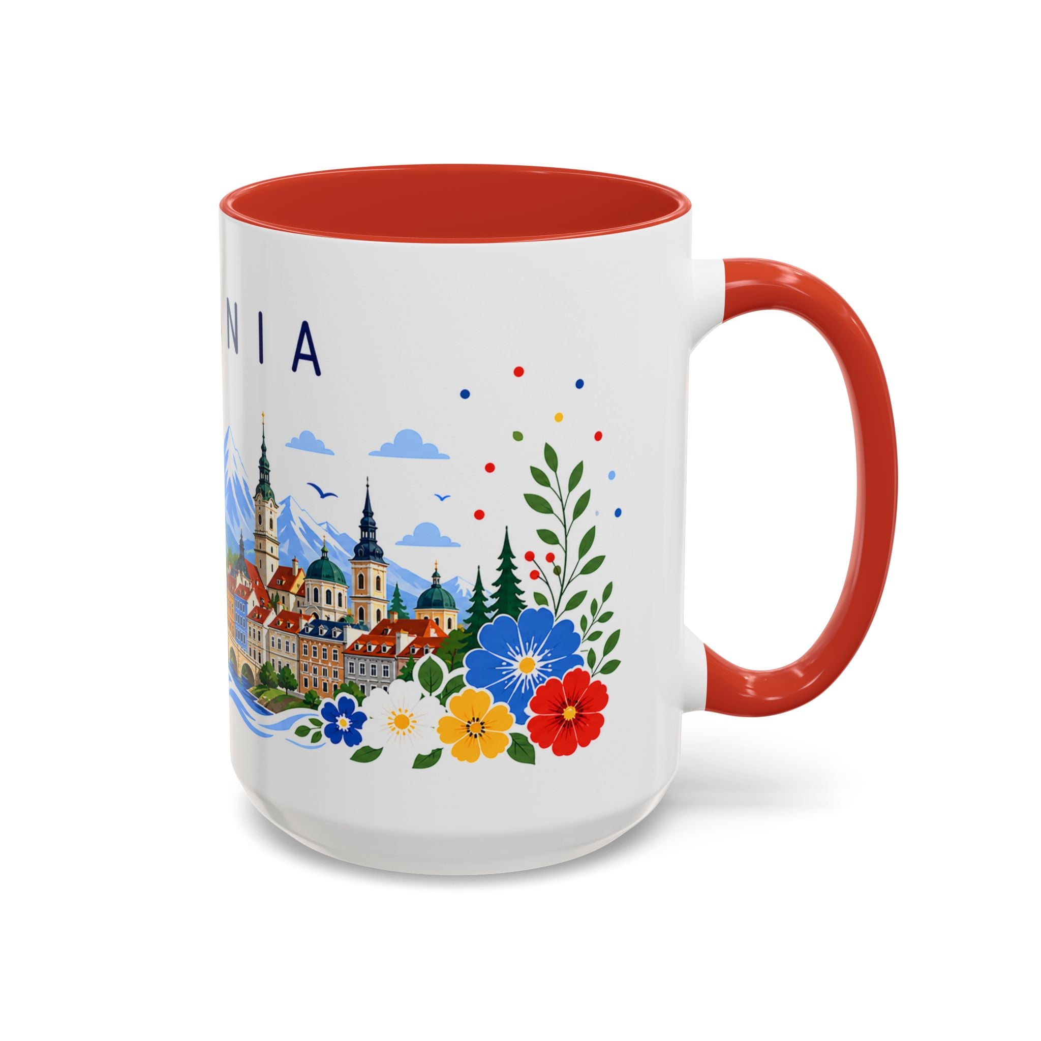 Romania Coffee Mug | Travel Souvenir Accent Mug | Place Gift Ceramic Cup 11oz 15oz