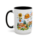 Florence Travel Mug | European City Souvenir Accent Coffee Mug | 11oz 15oz Ceramic Cup